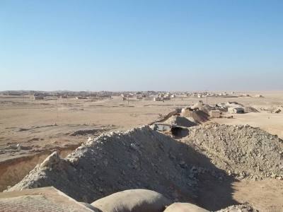 A frontline defensive position near Abdulaziz